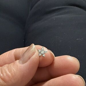 Elegant Silver Star Stud Earrings